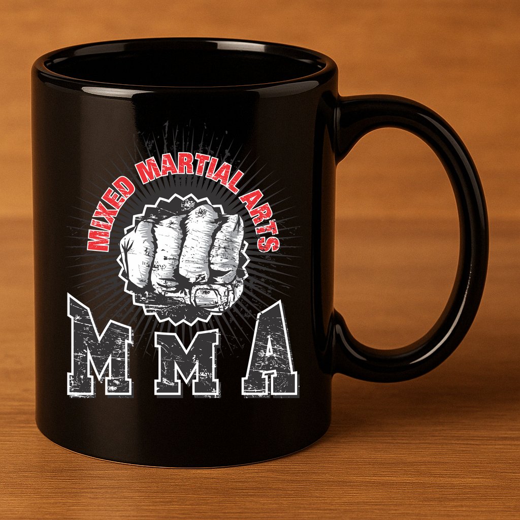 MMA Retro Punch 11oz C Handle Ceramic Mug