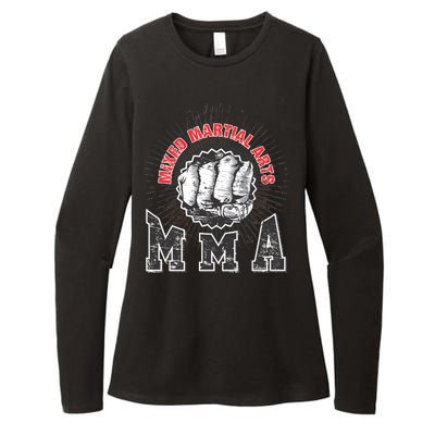 MMA Retro Punch Womens CVC Long Sleeve Shirt