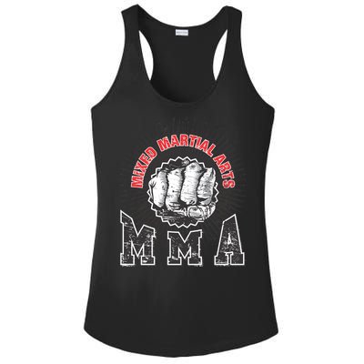 MMA Retro Punch Ladies PosiCharge Competitor Racerback Tank