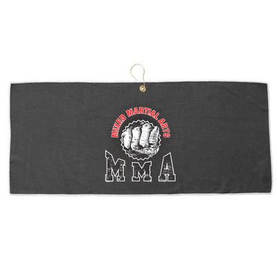 MMA Retro Punch Large Microfiber Waffle Golf Towel