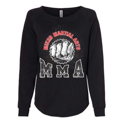 MMA Retro Punch Womens California Wash Sweatshirt