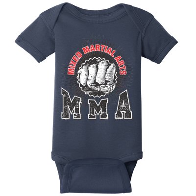 MMA Retro Punch Baby Bodysuit