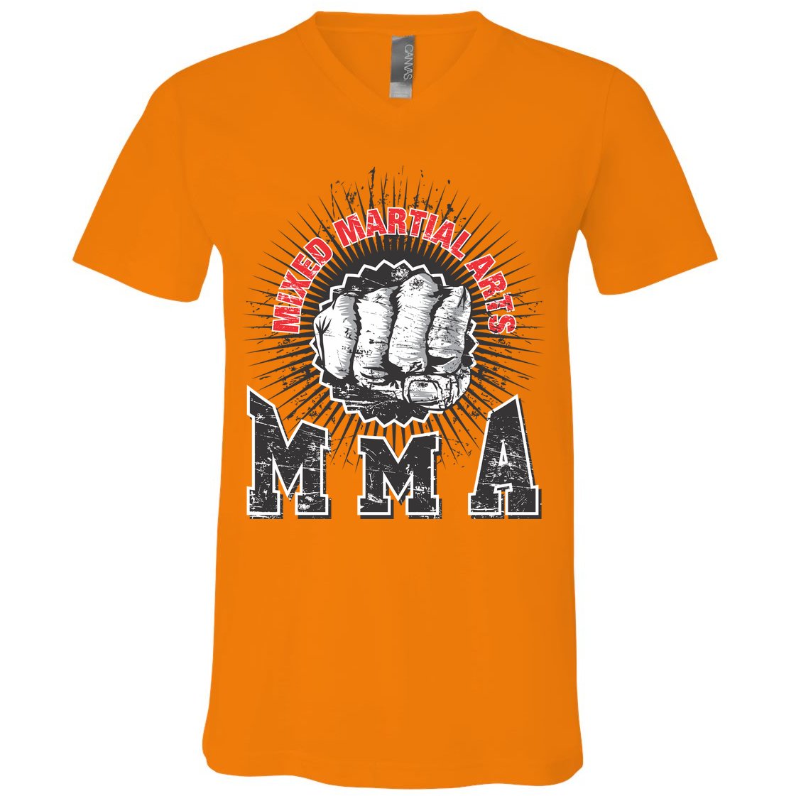 MMA Retro Punch V-Neck T-Shirt
