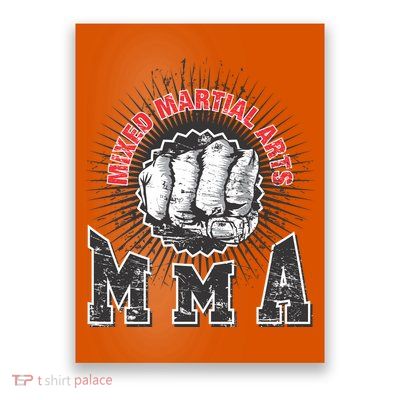 MMA Retro Punch Poster