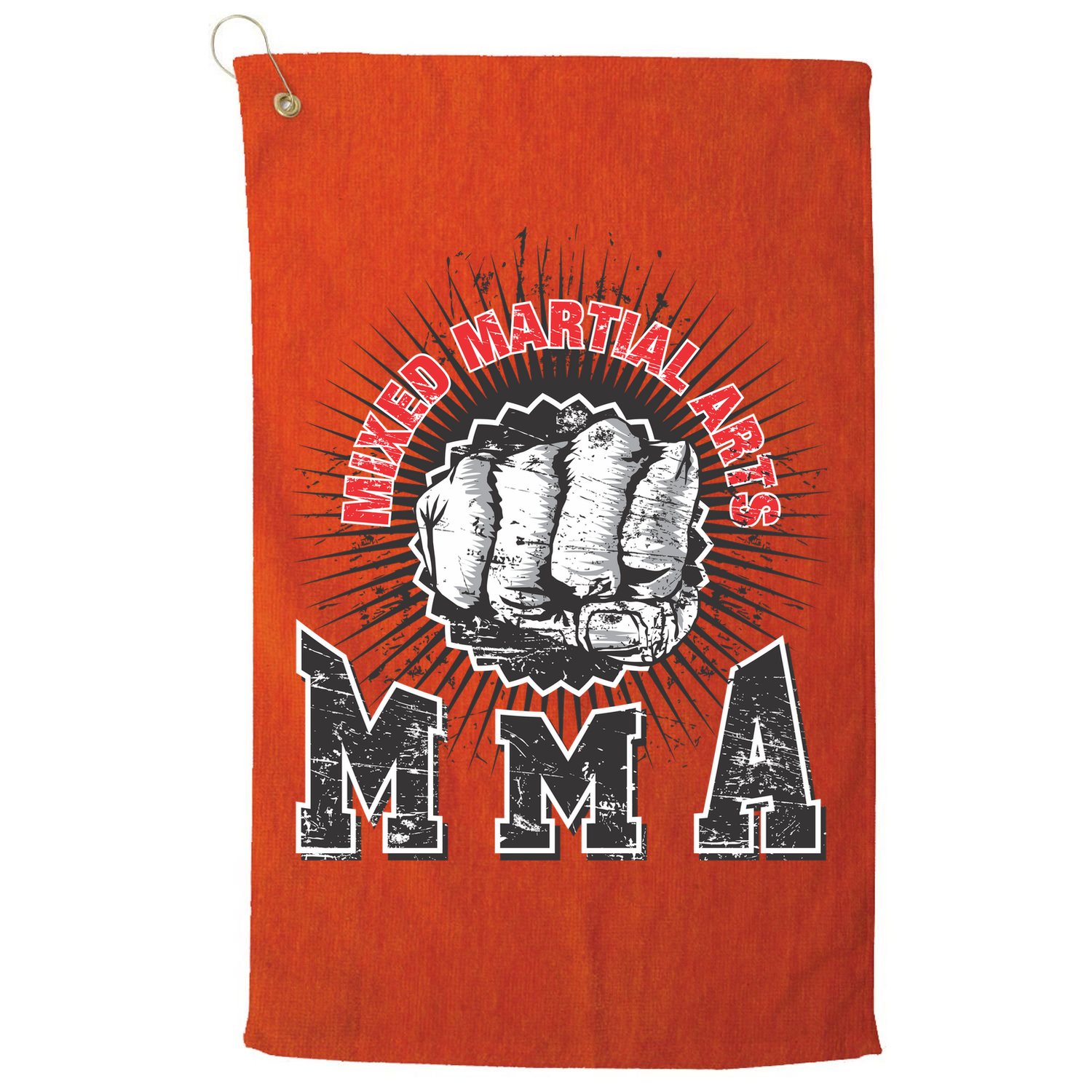 MMA Retro Punch Golf Towel