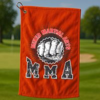 MMA Retro Punch Golf Towel