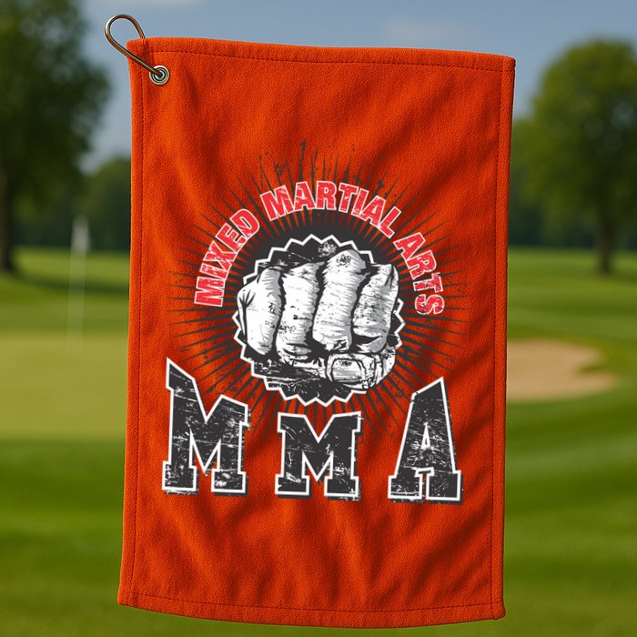 MMA Retro Punch Golf Towel