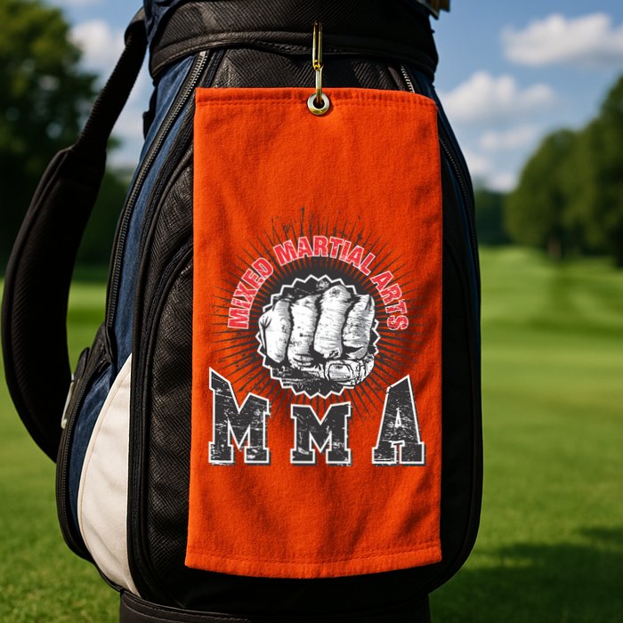 MMA Retro Punch Golf Towel