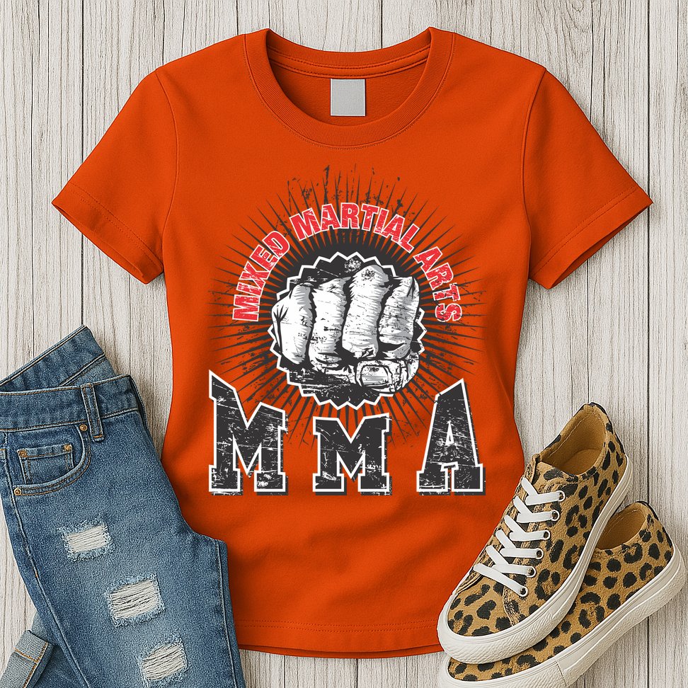 MMA Retro Punch Womens T-Shirt