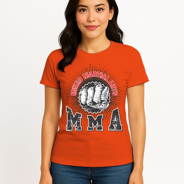 MMA Retro Punch Womens T-Shirt