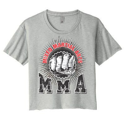 MMA Retro Punch Women's Crop Top Tee