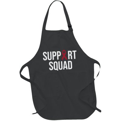 Multiple Myeloma Awareness Burgundy Ribbon Support Squad Apron