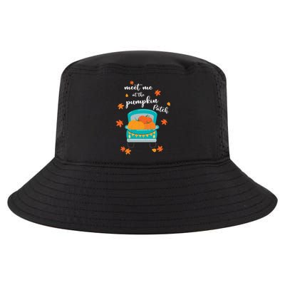 Meet Me At Pumpkin Patch Thanksgiving Truck Cool Comfort Performance Bucket Hat