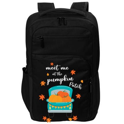 Meet Me At Pumpkin Patch Thanksgiving Truck Impact Tech Backpack