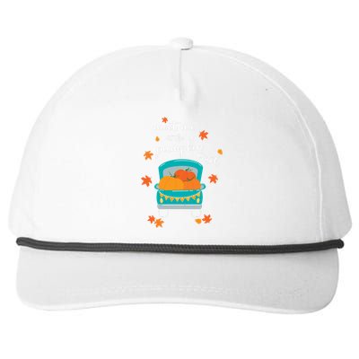 Meet Me At Pumpkin Patch Thanksgiving Truck Snapback Five-Panel Rope Hat