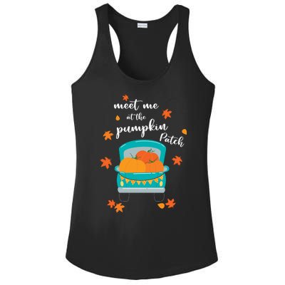 Meet Me At Pumpkin Patch Thanksgiving Truck Ladies PosiCharge Competitor Racerback Tank