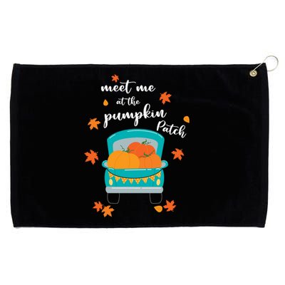 Meet Me At Pumpkin Patch Thanksgiving Truck Grommeted Golf Towel