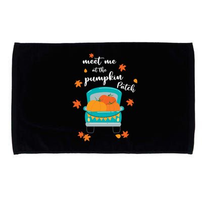 Meet Me At Pumpkin Patch Thanksgiving Truck Microfiber Hand Towel