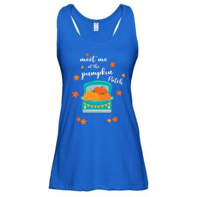 Meet Me At Pumpkin Patch Thanksgiving Truck Ladies Essential Flowy Tank