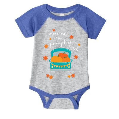 Meet Me At Pumpkin Patch Thanksgiving Truck Infant Baby Jersey Bodysuit