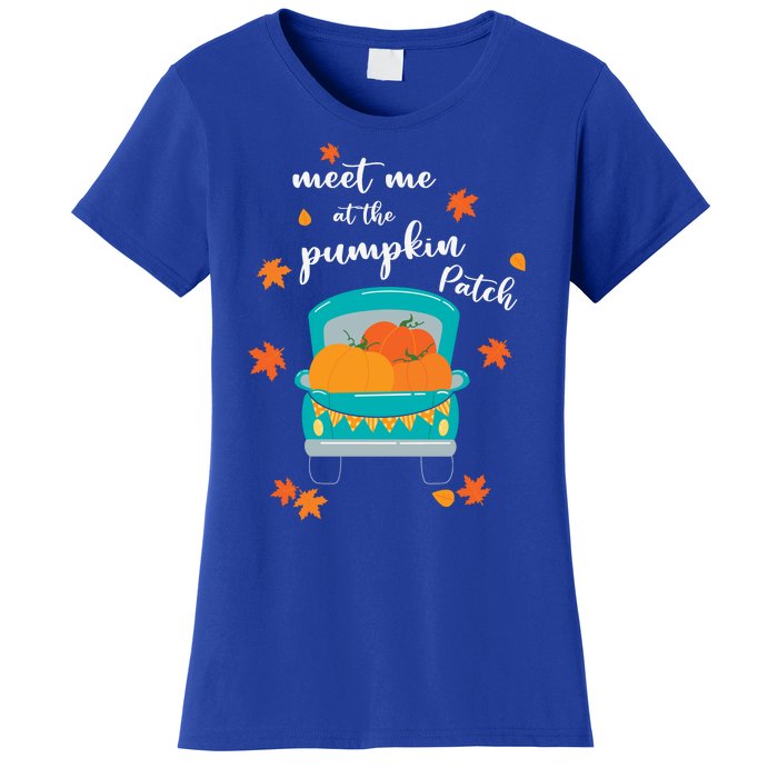 Meet Me At Pumpkin Patch Thanksgiving Truck Women's T-Shirt