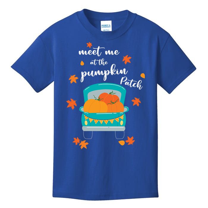 Meet Me At Pumpkin Patch Thanksgiving Truck Kids T-Shirt