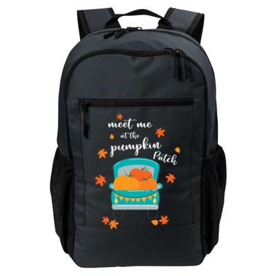 Meet Me At Pumpkin Patch Thanksgiving Truck Daily Commute Backpack