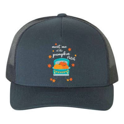 Meet Me At Pumpkin Patch Thanksgiving Truck Yupoong Adult 5-Panel Trucker Hat