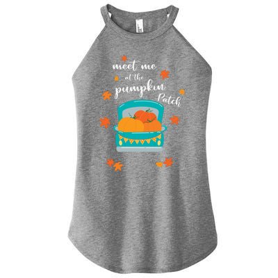 Meet Me At Pumpkin Patch Thanksgiving Truck Women's Perfect Tri Rocker Tank