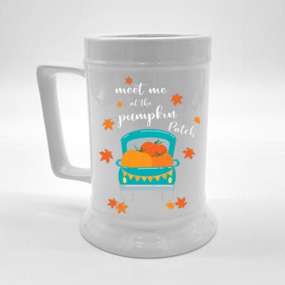 Meet Me At Pumpkin Patch Thanksgiving Truck Beer Stein