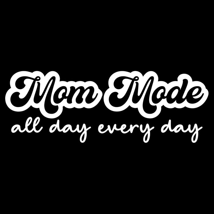 Mom Made All Day Every Day Stripe Pom Pom Beanie