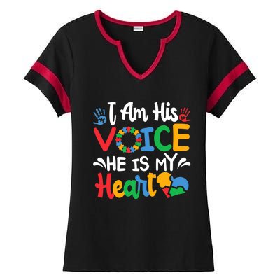 Mom Mama Autistic Autism Awareness Month Ladies Halftime Notch Neck Tee