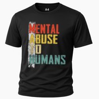 Math Mental Abuse To Humans For Math Teacher Cooling Performance Crew T-Shirt