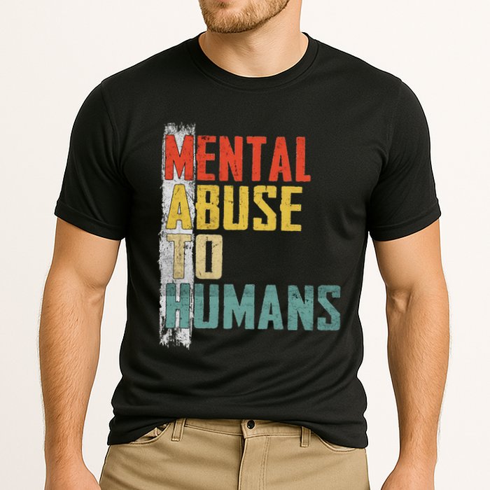 Math Mental Abuse To Humans For Math Teacher Cooling Performance Crew T-Shirt