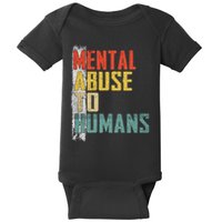 Math Mental Abuse To Humans For Math Teacher Baby Bodysuit