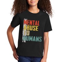 Math Mental Abuse To Humans For Math Teacher Kids T-Shirt