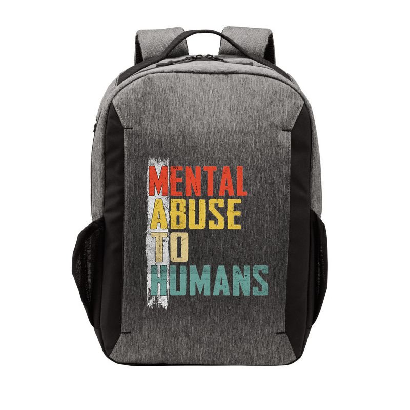 Math Mental Abuse To Humans For Math Teacher Vector Backpack
