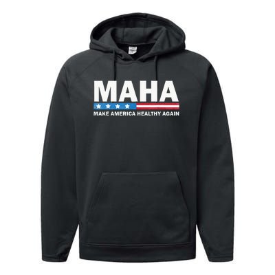 Maha Make America Healthy Again 2024 Us Election Performance Fleece Hoodie