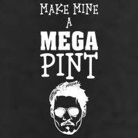 Make Mine A Mega Pint Funny Johnny Depp 7 Panel Mesh Trucker Snapback Hat