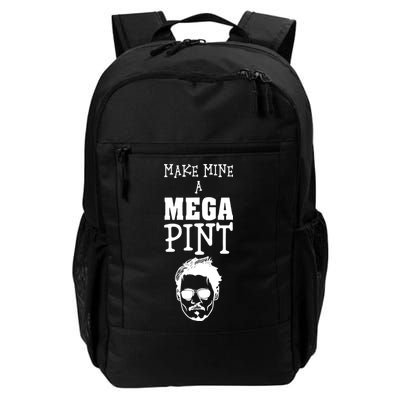 Make Mine A Mega Pint Funny Johnny Depp Backpack