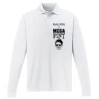 Make Mine A Mega Pint Funny Johnny Depp Performance Long Sleeve Polo