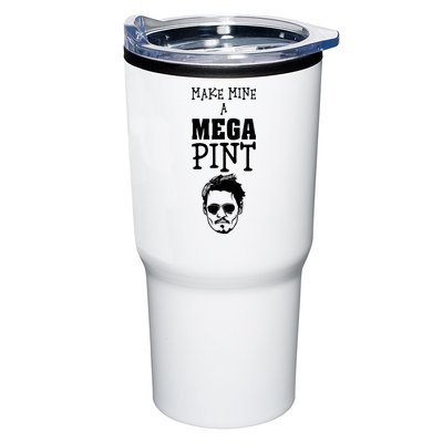 Make Mine A Mega Pint Funny Johnny Depp Tumbler