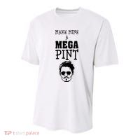 Make Mine A Mega Pint Funny Johnny Depp Youth Performance Sprint T-Shirt