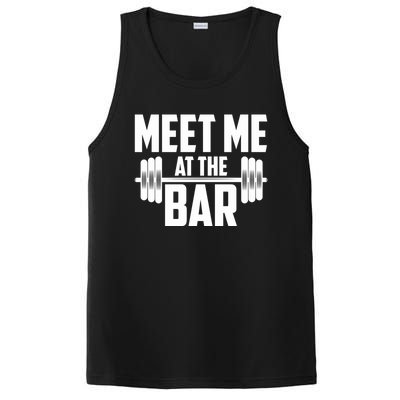 Meet Me At The Bar Gym Weightlifters Gym Buddies Workout Meaningful Gift PosiCharge Competitor Tank