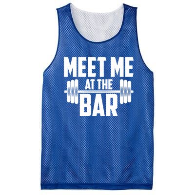 Meet Me At The Bar Gym Weightlifters Gym Buddies Workout Meaningful Gift Mesh Reversible Basketball Jersey Tank