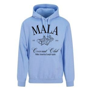 Mala Make America Laugh Again Coconut Is Brat Unisex Surf Hoodie