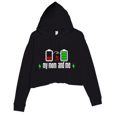 My Mom And Me Crop Fleece Hoodie