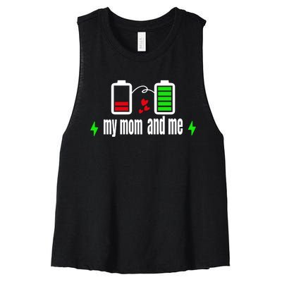 My Mom And Me Women's Racerback Cropped Tank