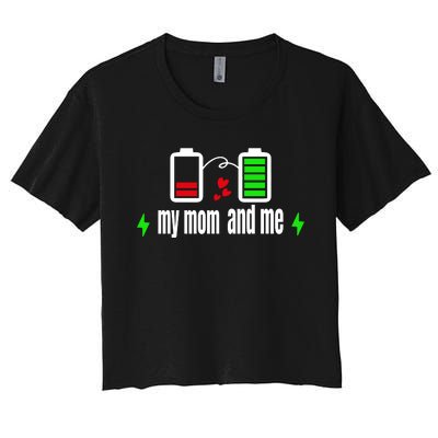 My Mom And Me Women's Crop Top Tee