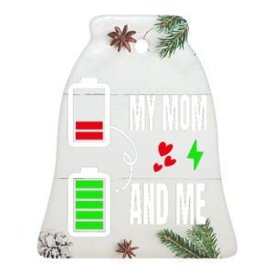 My Mom And Me Ceramic Bell Ornament